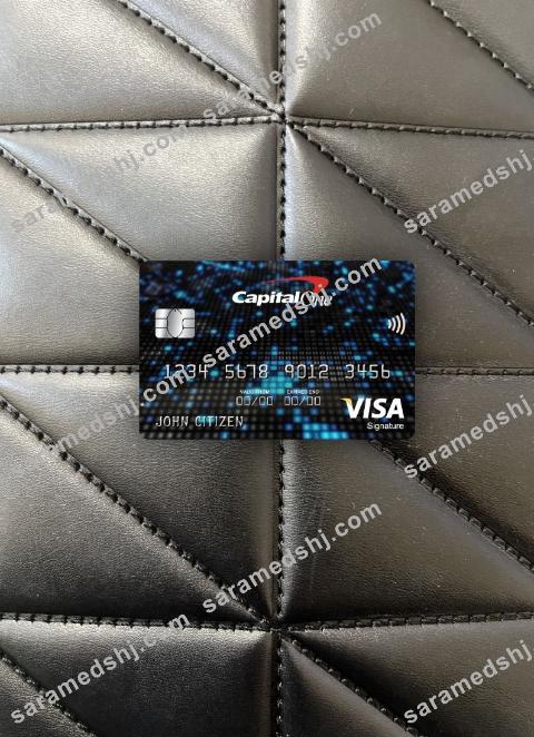 USA Capital One bank visa signature card photolook front